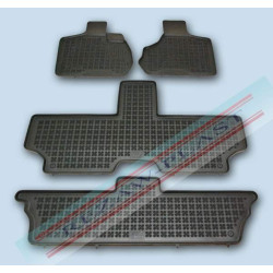 Car rubber floor mats black CHRYSLER VOYAGER IV (7s.)(2001-2007) 203601