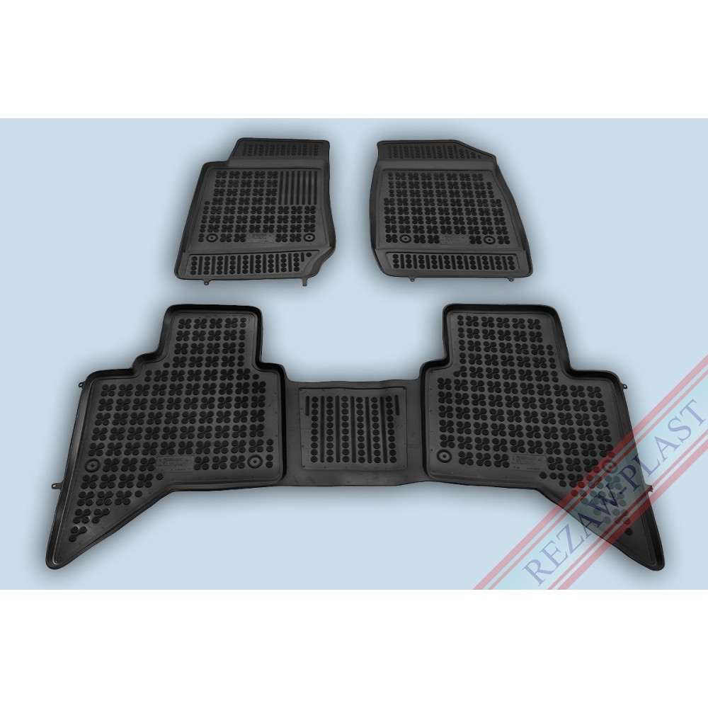 Car rubber floor mats black ISUZU D-MAX (2012-...) 203901