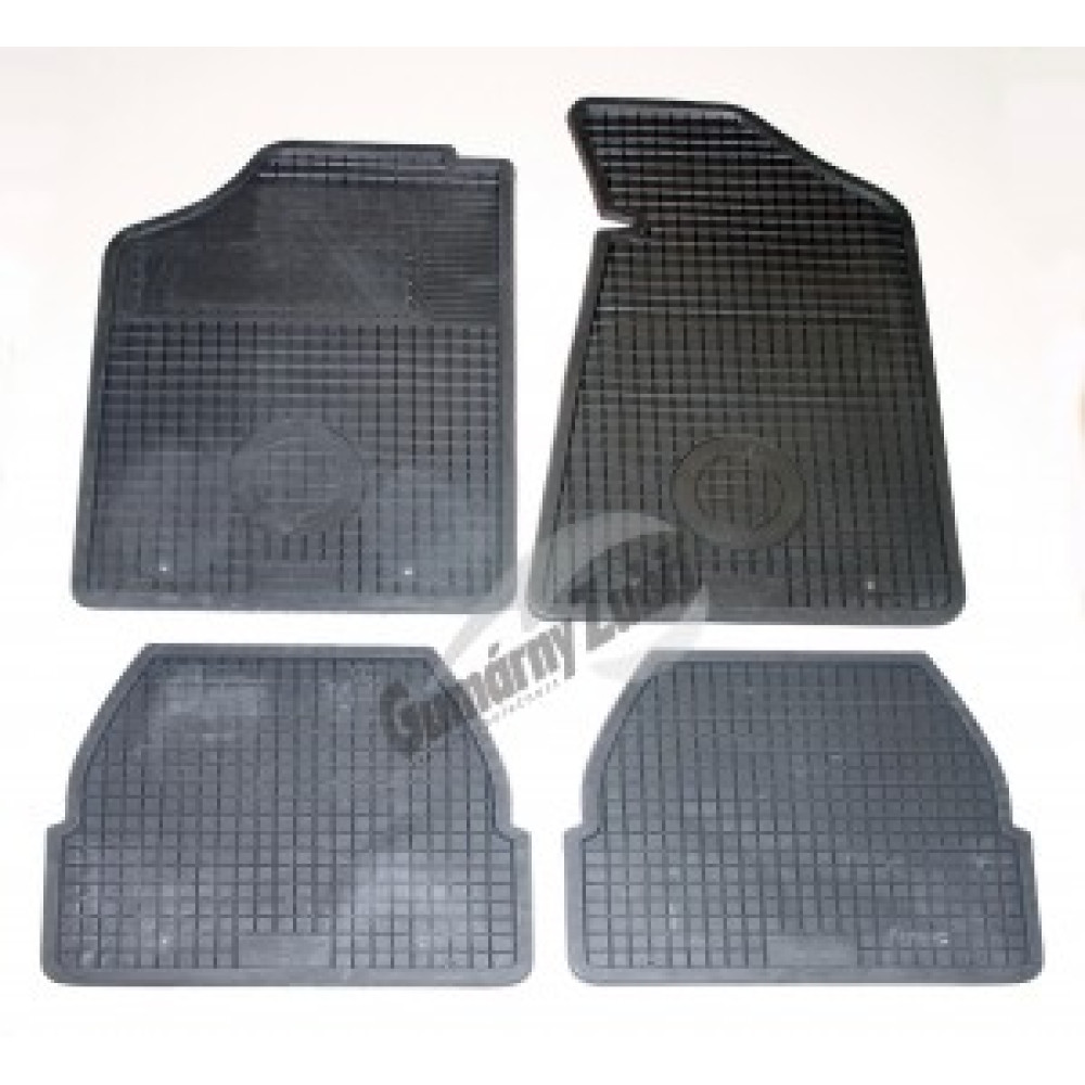 Car rubber floor mats gray AUDI 80 (1986-1994) GUZU
