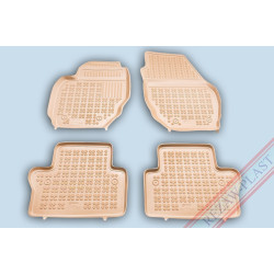 Alfombrillas de goma beige para coche VOLVO S80 (2006-...) 200406B