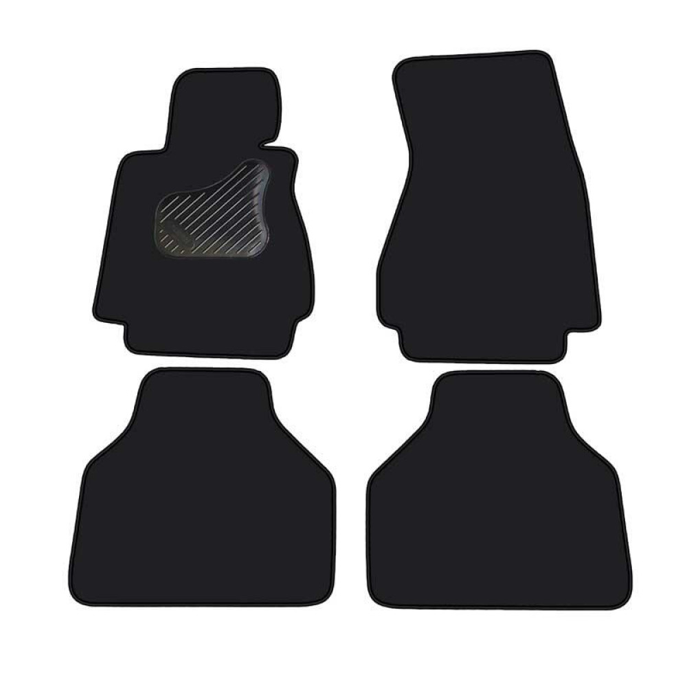 Car textile mats black BMW 7 E65 (2001-2008)  LUXE