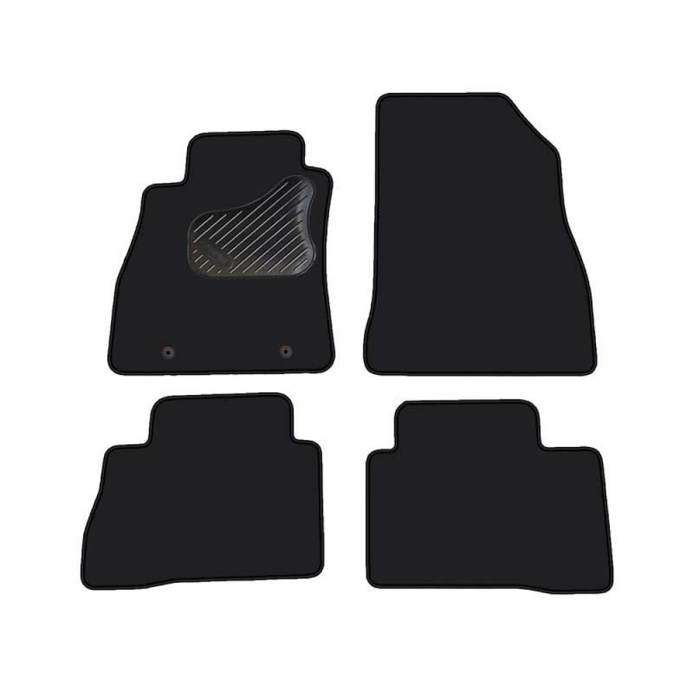 Car textile mats black NISSAN JUKE (2010-...) LUXE