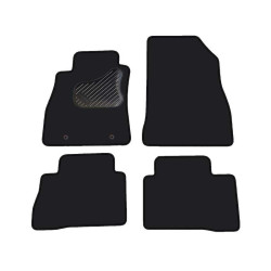 Car textile mats black NISSAN JUKE (2010-...) LUXE