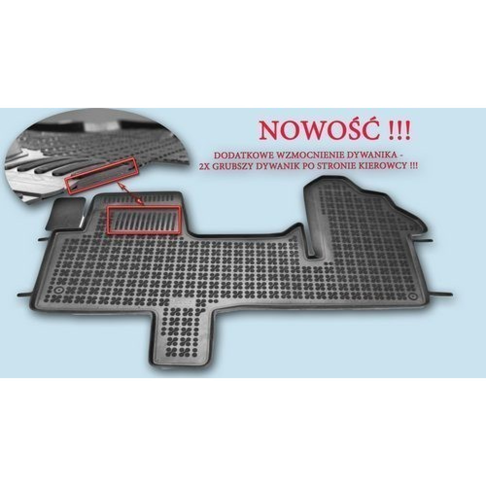 Car rubber floor mats black OPEL MOVANO (2010-...) 201918
