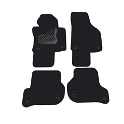 Alfombrillas textiles negras para coche VW GOLF V (2003-2008) LUXE