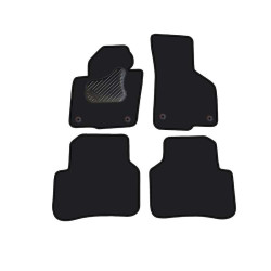 Car textile mats black VOLKSWAGEN PASSAT B6 (2005-2010) LUXE