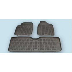 Car rubber floor mats black SEAT ALHAMBRA (1995-2010) (5s.) 200103A