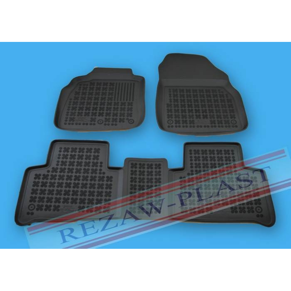 Car rubber floor mats black RENAULT GRAND SCENIC II (2003-2009)  201904