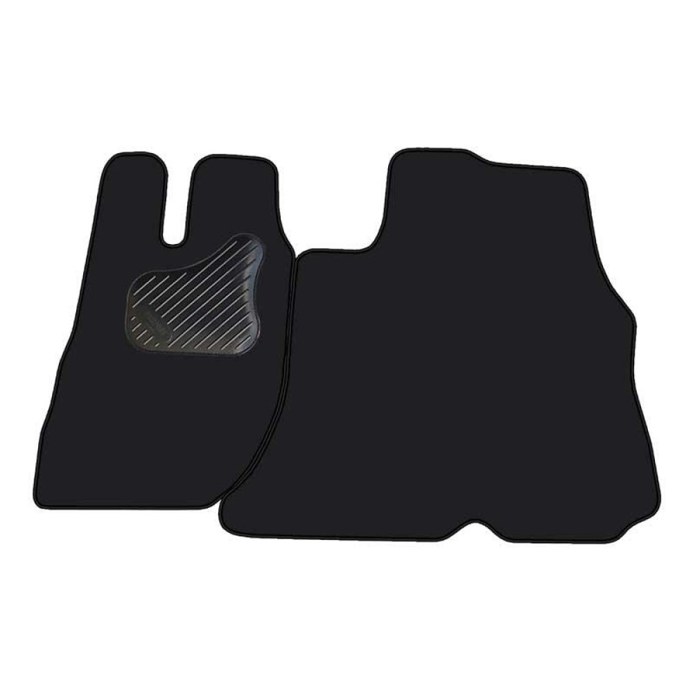 Car textile mats black CITROEN JUMPER (2006-...) (2s.) ECONOMIC