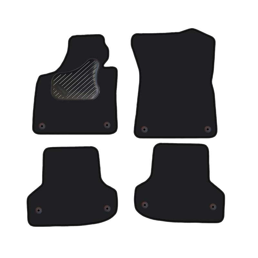 Car textile mats black AUDI A3 (2003-2012) ECONOMIC