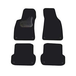 Car textile mats black AUDI A4 (2001-2008) ECONOMIC