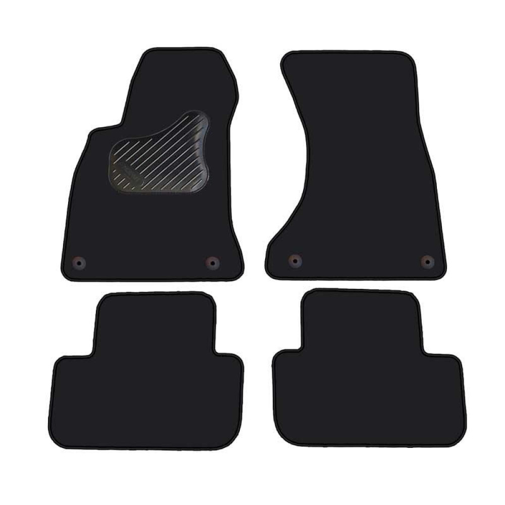 Car textile mats black AUDI A4 (2008-2015) ECONOMIC