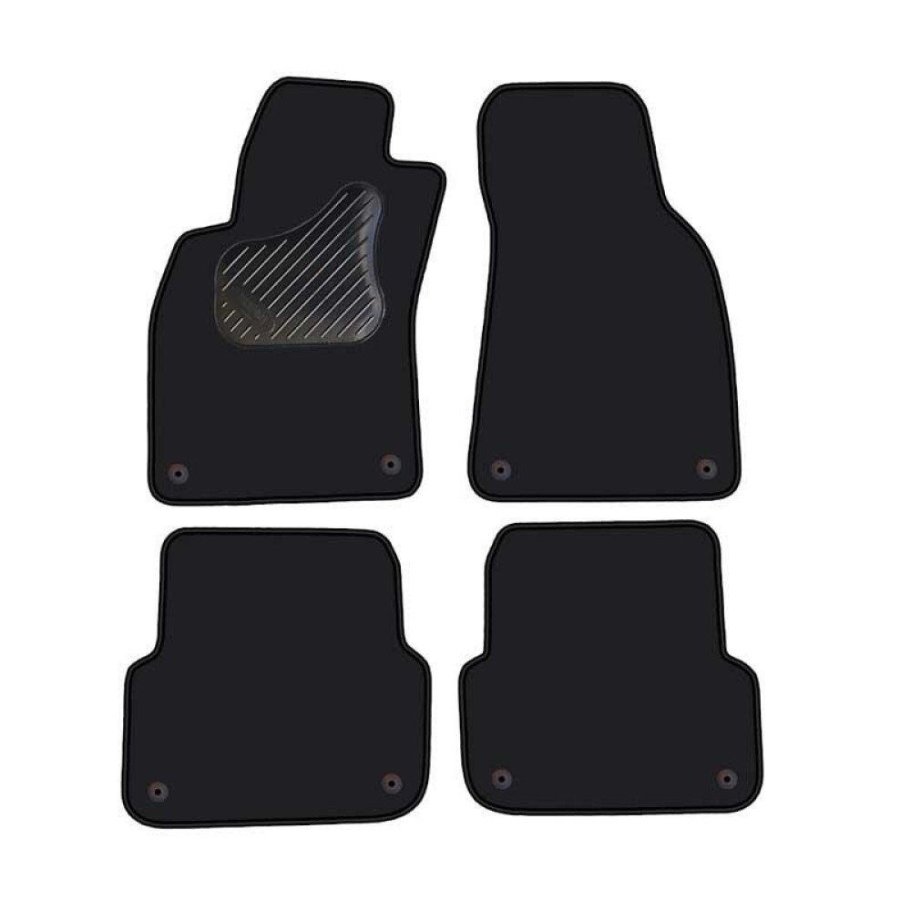 Alfombrillas textiles negras para coche AUDI A6 (2004-2011) ECONÓMICAS