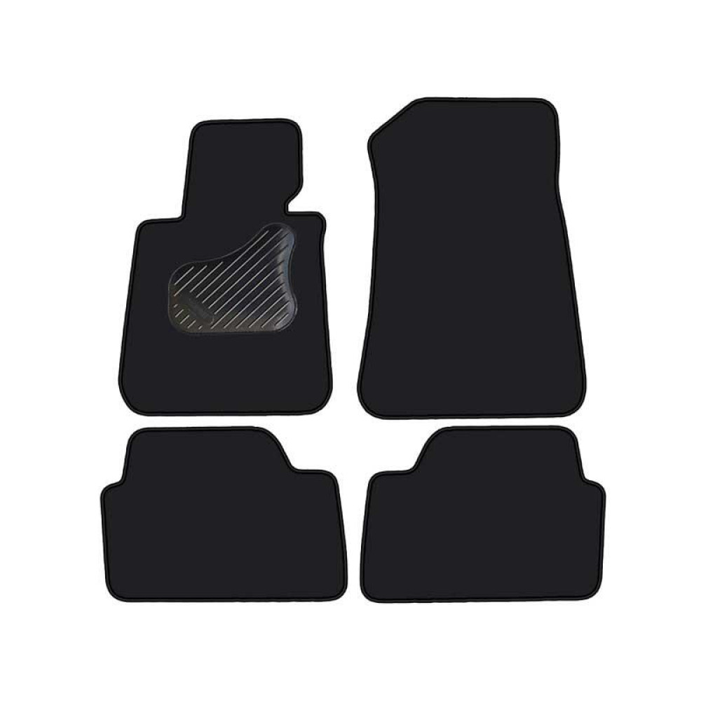 Car textile mats black BMW 1 E87/E81 (2004-2011) ECONOMIC