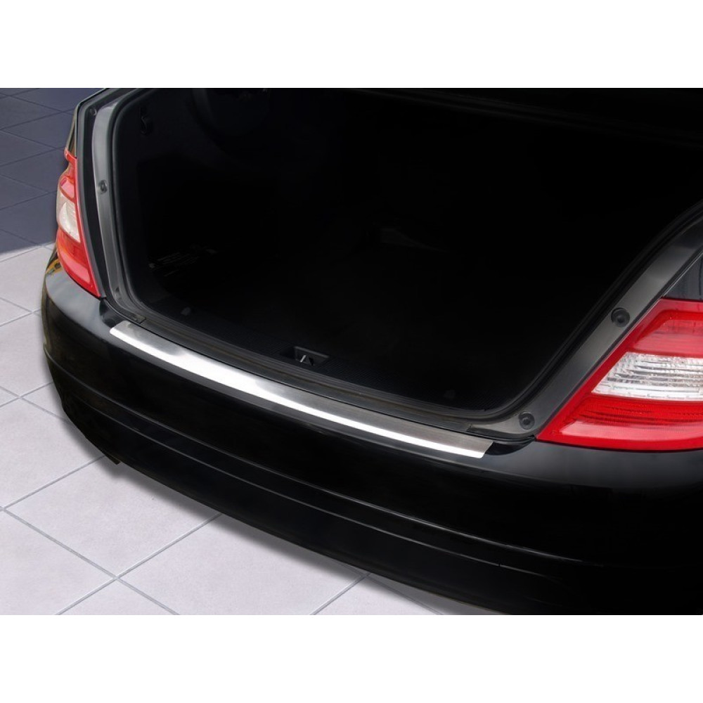 Chrome rear bumper pad MB C-class W204 Sedan (2007-2011) 2/35658