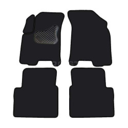 Car textile mats black CHEVROLET AVEO (2004-2011) ECONOMIC