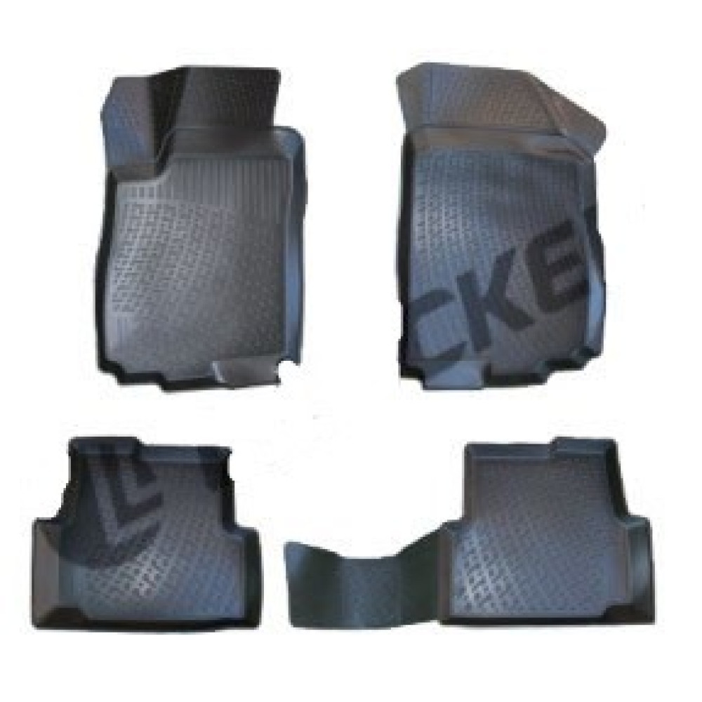 Car rubber floor mats black 3D CHEVROLET AVEO II (2011-...)