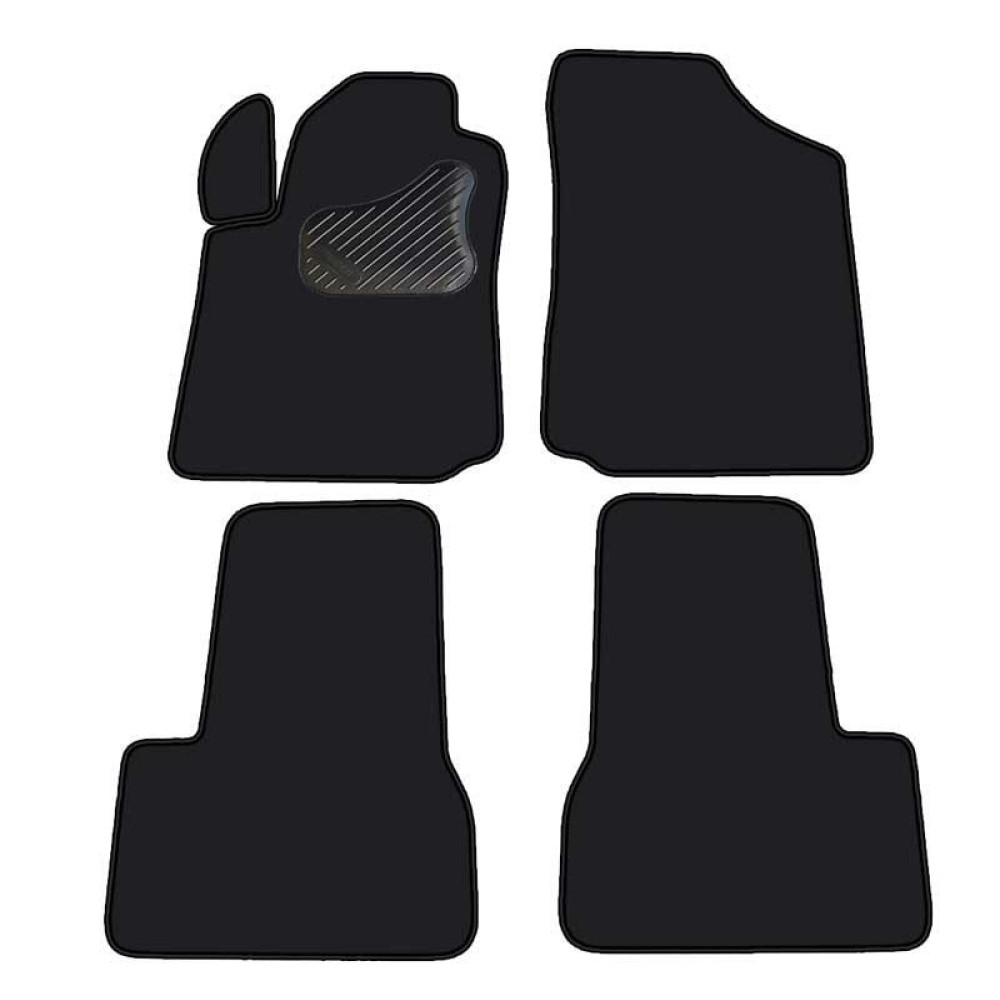 Car textile mats black CITROEN C3 (2002-2009) ECONOMIC