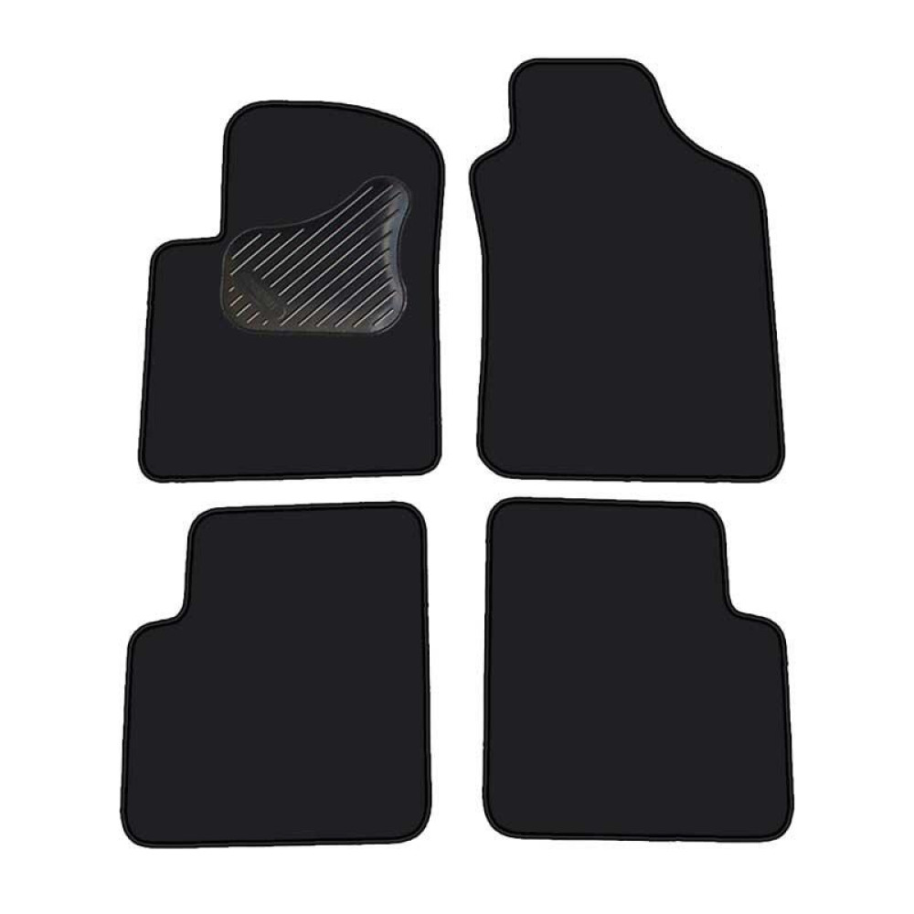Car textile mats black FIAT 500 (2007-...) ECONOMIC