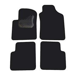 Alfombrillas textiles negras para coche FIAT 500 (2007-...) ECONÓMICAS
