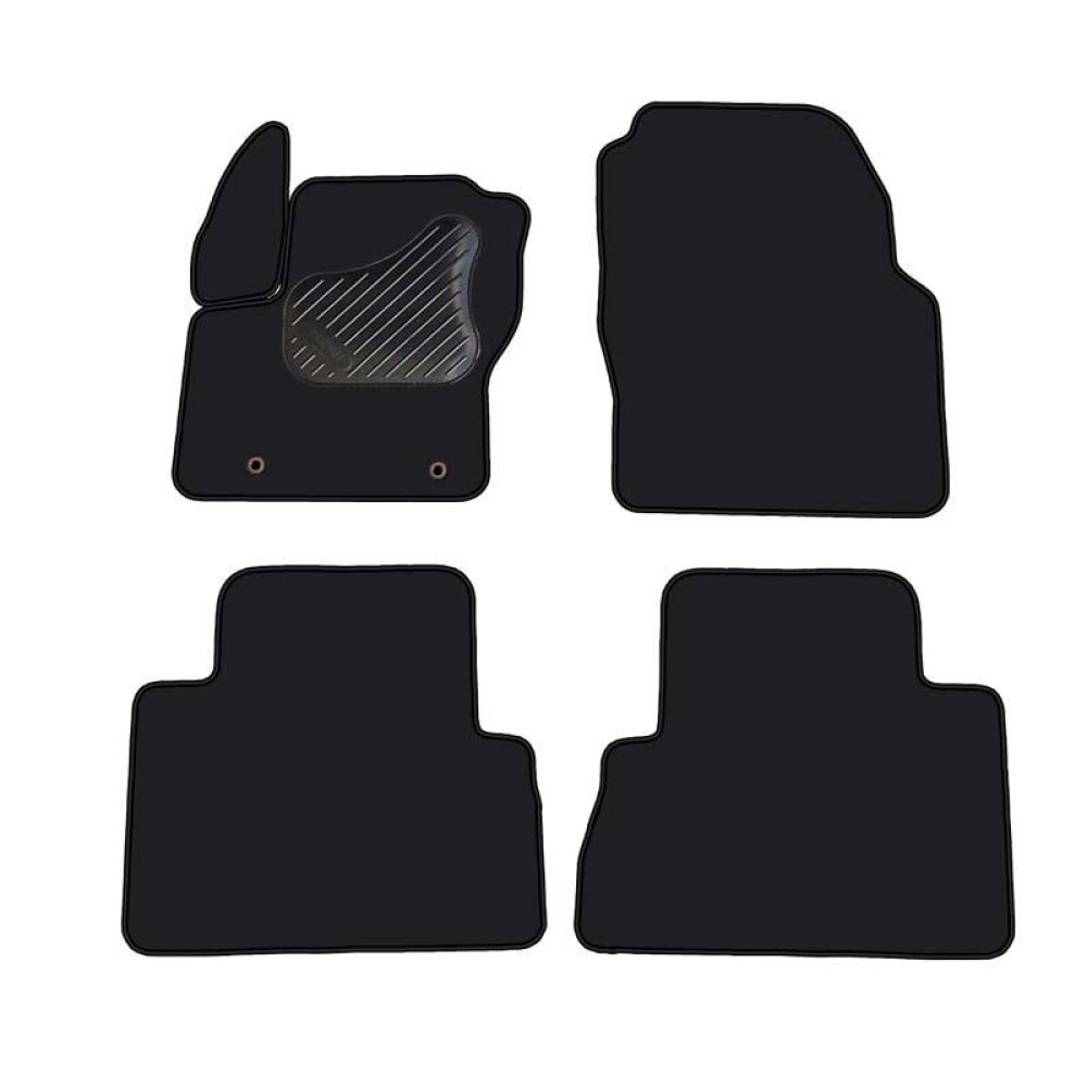 Alfombrillas textiles negras para coche FORD C-MAX II (2010-...) ECONÓMICAS