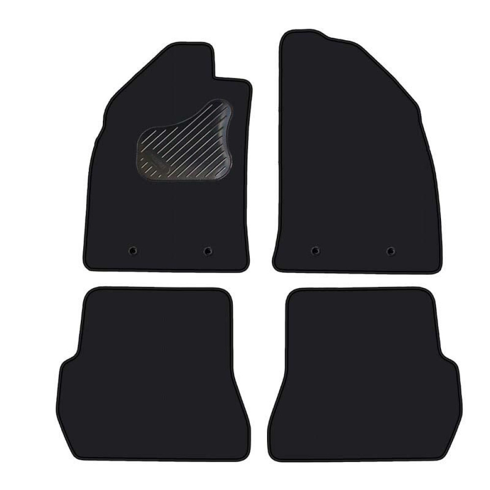 Car textile mats black FORD FIESTA (2002-2008) ECONOMIC