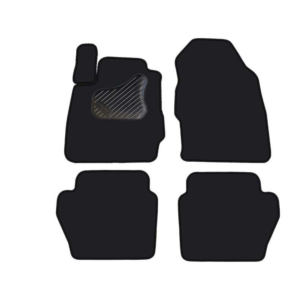 Car textile mats black FORD FIESTA (2011-2017) ECONOMIC (LT)