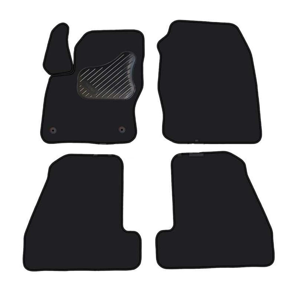 Car textile mats black FORD FOCUS III (2011-2015) ECONOMIC