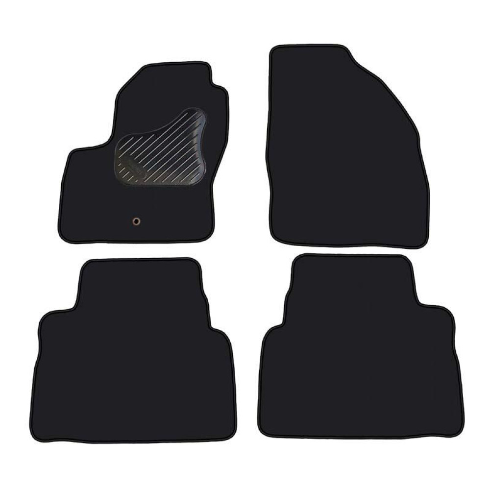 Car textile mats black FORD FOCUS C-MAX (2003-2010) ECONOMIC