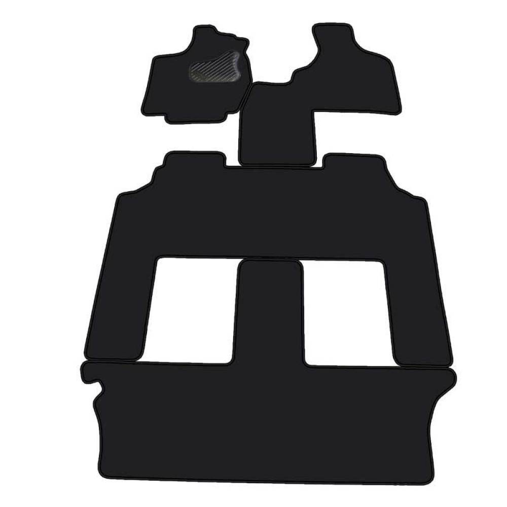 Car textile mats black CHRYSLER VOYAGER (2001-2007) Aut. transm.