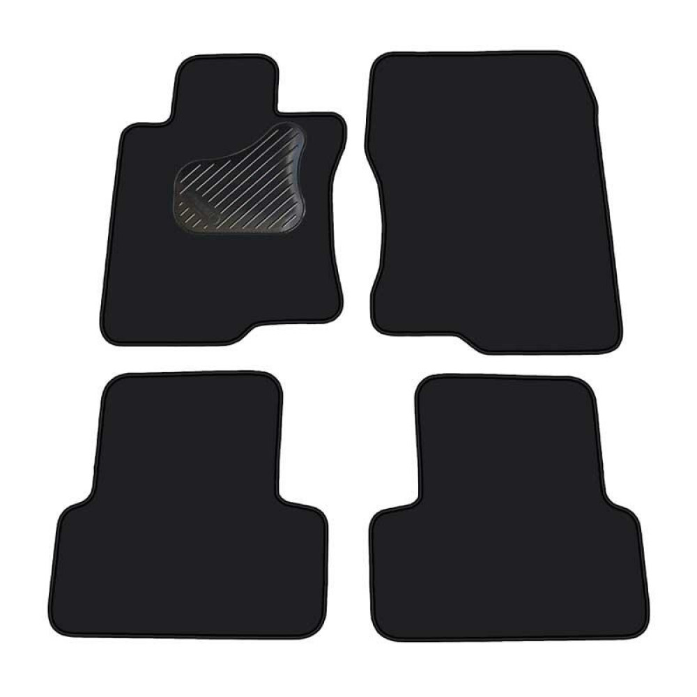 Car textile mats black HONDA ACCORD (2008-...) ECONOMIC