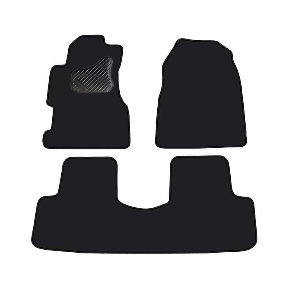 Car textile mats black HONDA CIVIC (2001-2005)(3d.) ECONOMIC