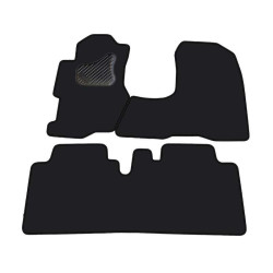 Car textile mats black HONDA CIVIC (2001-2005) (5d.) ECONOMIC