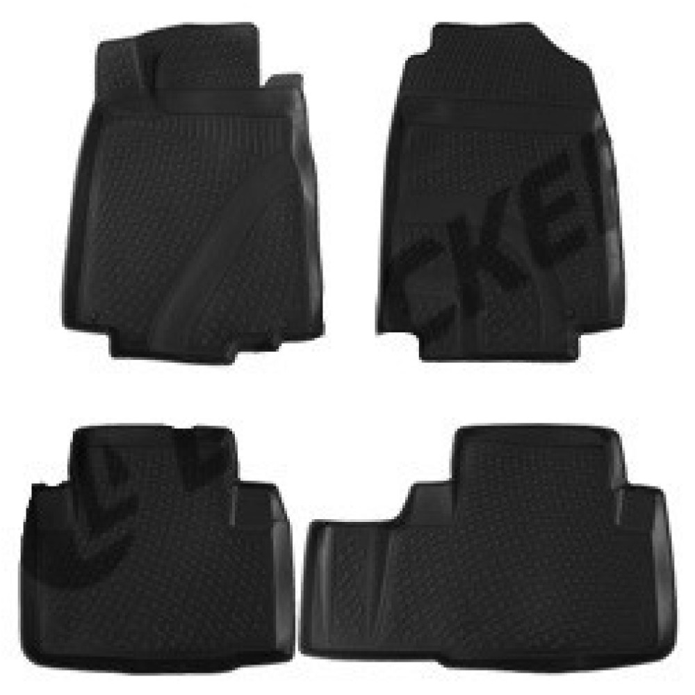 Car rubber floor mats black 3D HONDA CR-V (2012-...)