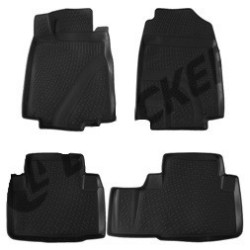 Alfombrillas de goma para coche negras 3D HONDA CR-V (2012-...)