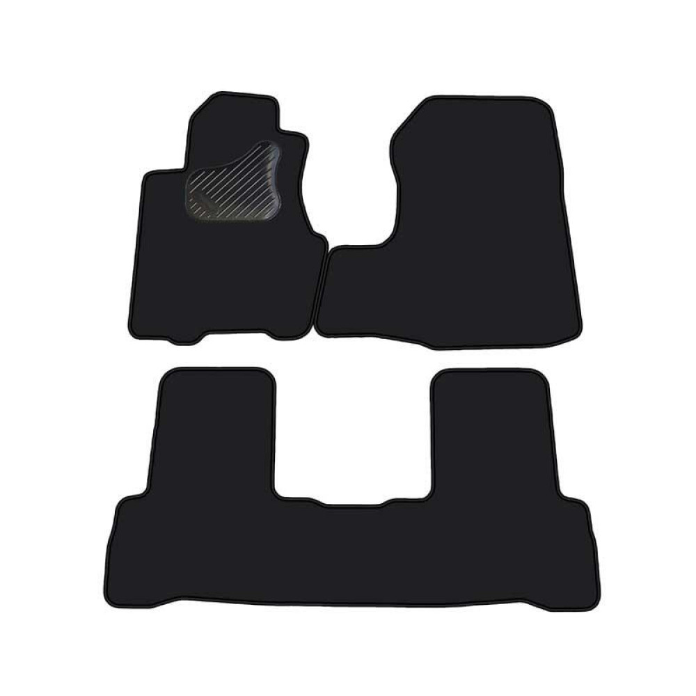 Car textile mats black HONDA CR-V (2007-2012) ECONOMIC