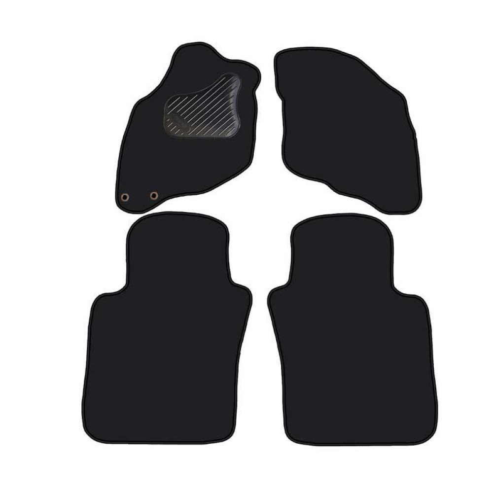 Car textile mats black HONDA JAZZ (2002-2008) ECONOMIC