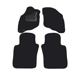 Car textile mats black HONDA JAZZ (2002-2008) ECONOMIC