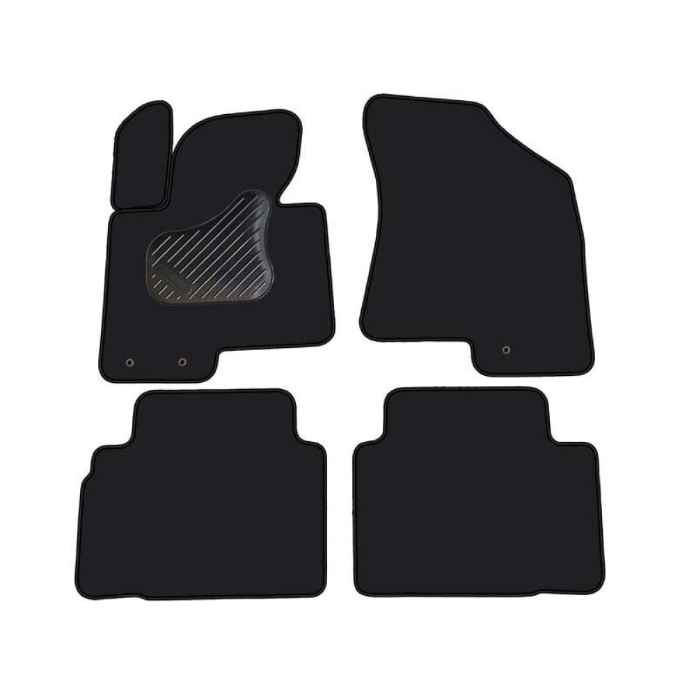 Car textile mats black HYUNDAI ix35 (2009-...) ECONOMIC