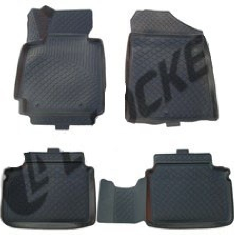 Car rubber floor mats black 3D HYUNDAI VELOSTER (2011-...)