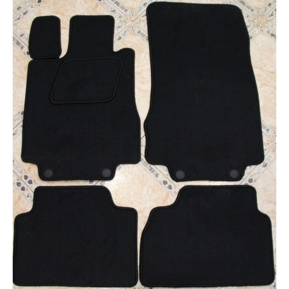Car textile mats black MB S-class W220 (2000-2006) LUXE