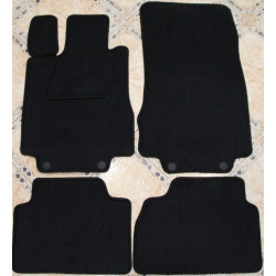 Alfombrillas textiles negras para coche MB Clase S W220 (2000-2006) LUXE