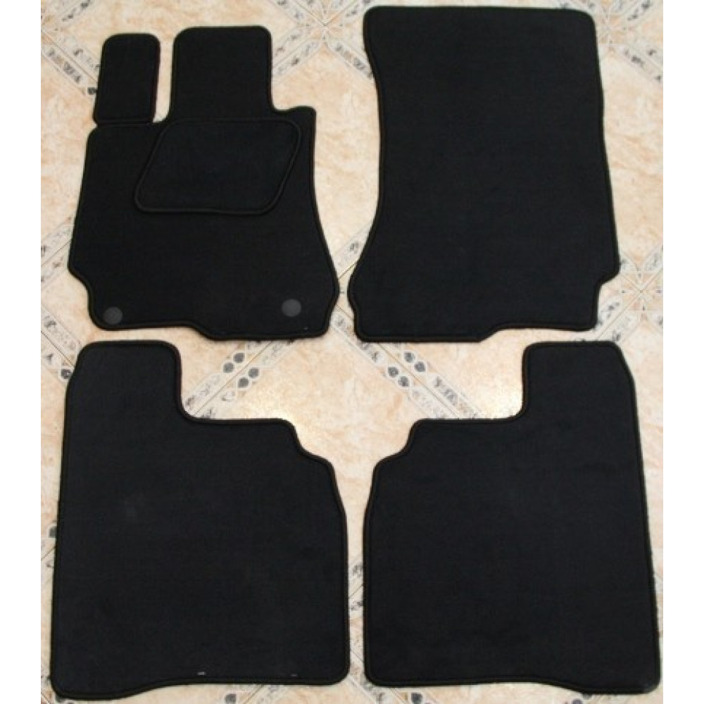 Car textile mats black MB S-class W221 (2006-2012) LUXE