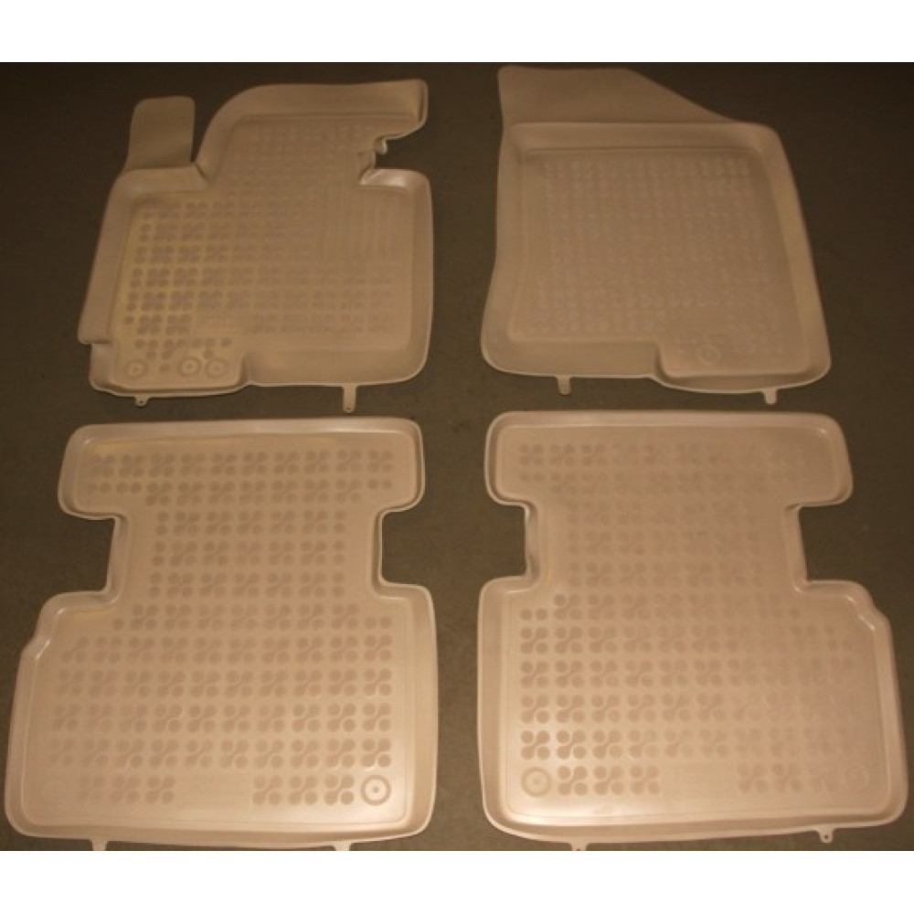 Car rubber floor mats beige KIA SPORTAGE III (2010-2015) 201012B