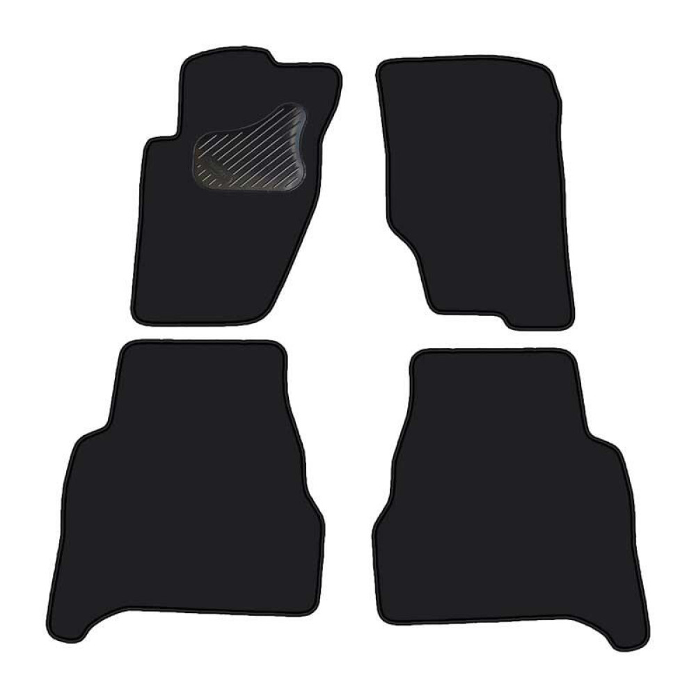 Car textile mats black KIA SORENTO (2002-2009) ECONOMIC (LT)