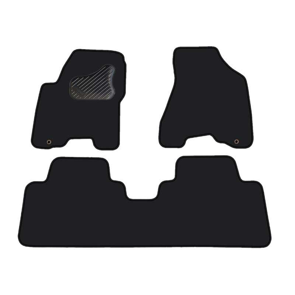 Car textile mats black KIA SPORTAGE (2004-2010) ECONOMIC (LT)