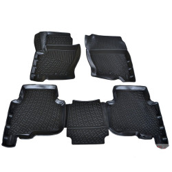 Car rubber floor mats black 3D LAND ROVER DISCOVERY IV (2009-...)