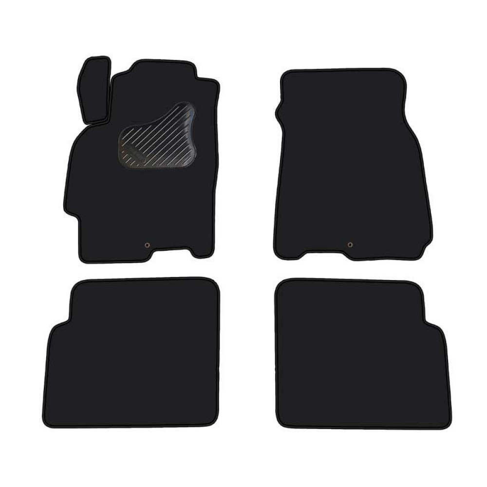 Car textile mats black MAZDA 626 (1998-2002) ECONOMIC