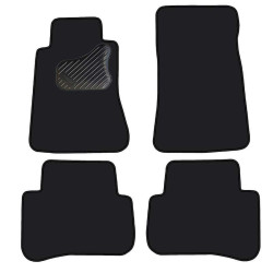 Car textile mats black MB C-class W204 (2007-...) LUXE