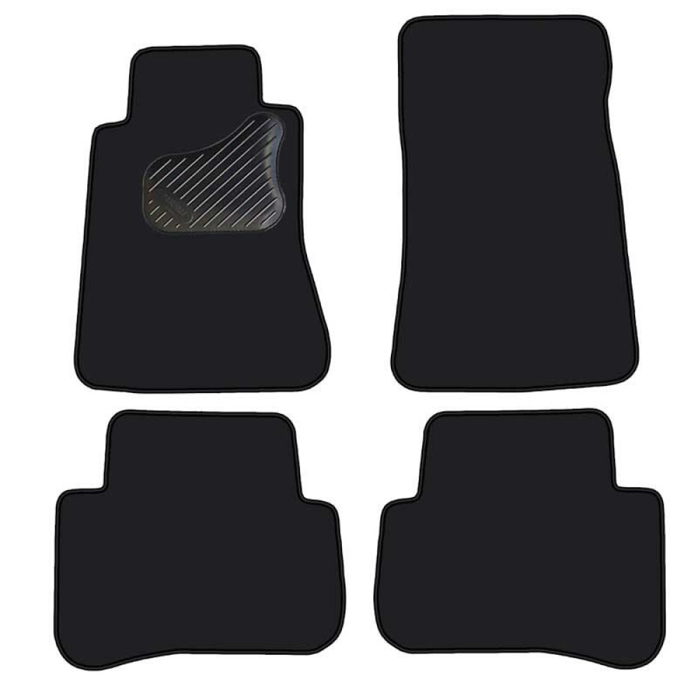 Car textile mats black MB C-class W203 (2001-2007) ECONOMIC